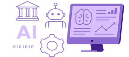 Customer service AI chatbot illustration