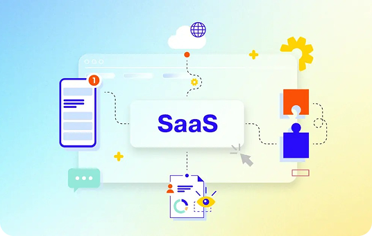saas platform development illustration